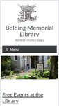 Mobile Screenshot of beldingmemoriallibrary.org